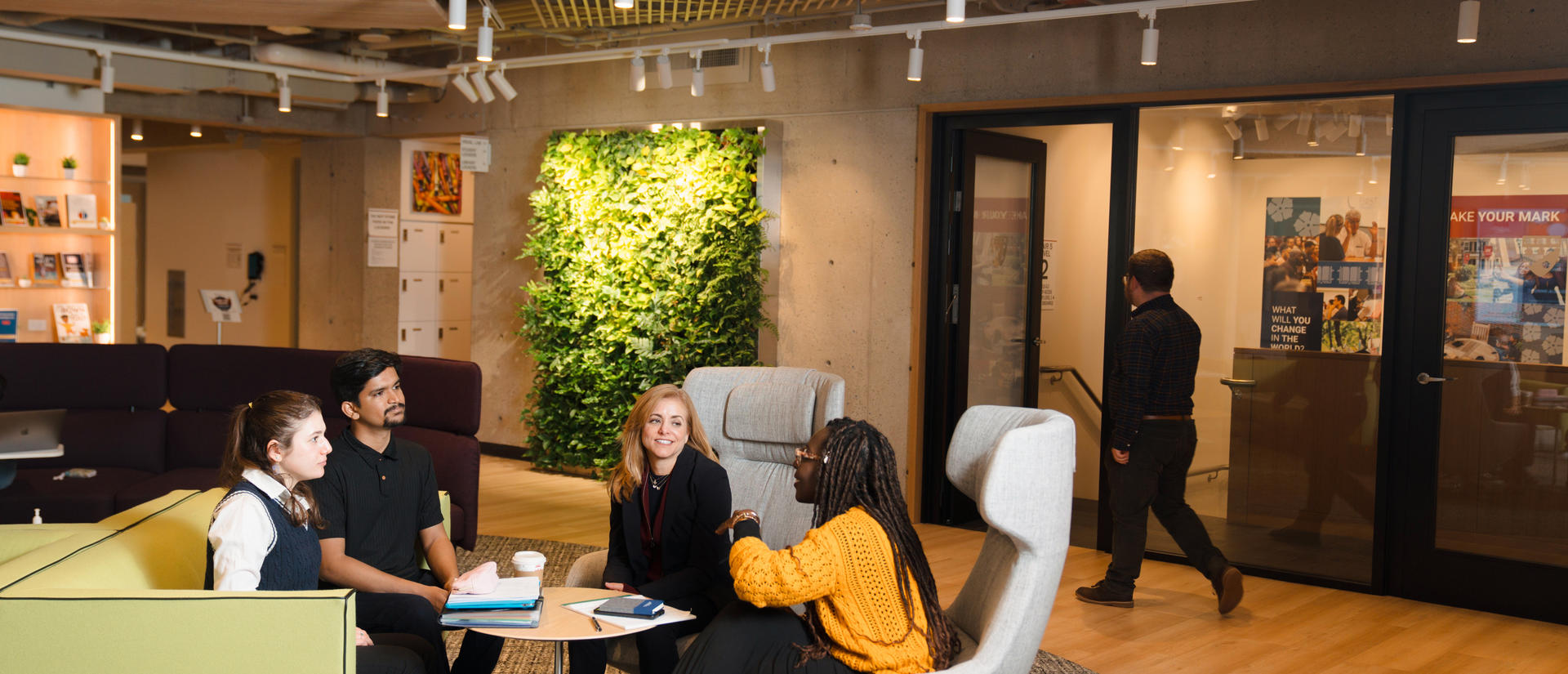 Students in Gutman Library